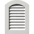 Ekena Millwork Arch Top Gable Vent Functional, PVC Gable Vent w/ 1" x 4" Flat Trim Frame, 14"W x 18"H GVPAR14X1801FUN